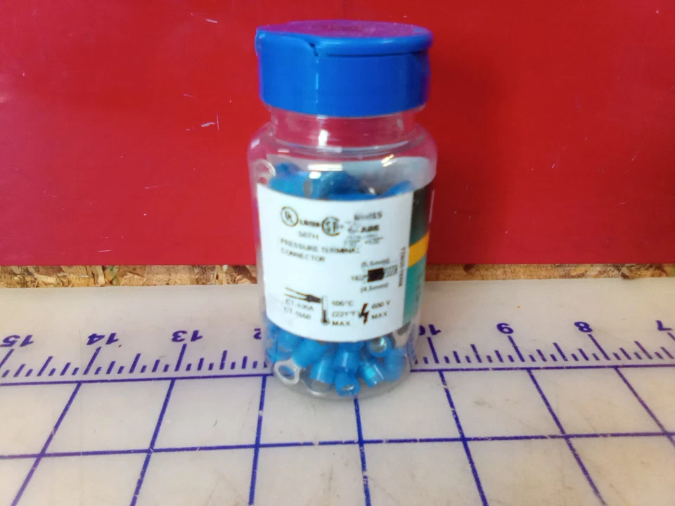 Panduit Ring Terminals #8 STUD 16-14 AWG CU 1,5-2,5mm sq 100pcs, Free Shipping - Image 3 of 4