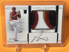 2017 National Treasures Adalberto Mejia RPA 4 Color Auto 14/49 Minnesota Twins