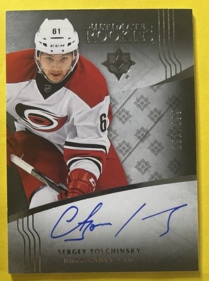 Sergey Tolchinsky 2016-17 Upper Deck Ultimate ROOKIE AUTO #119 /299 HURRICANES