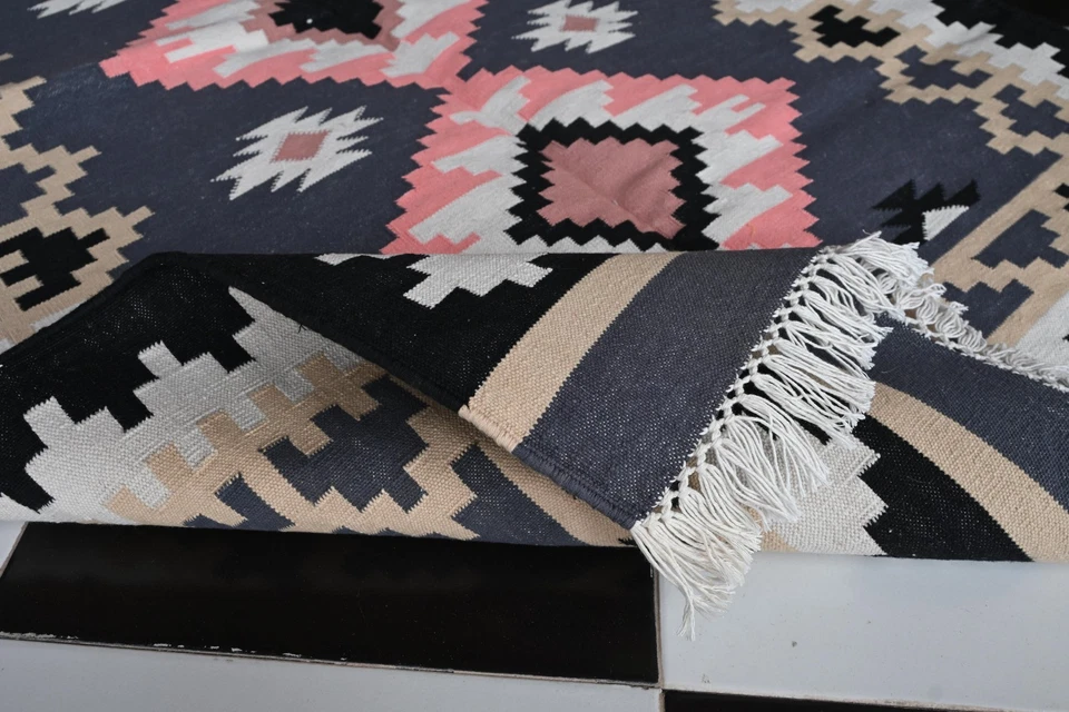 Ковер Tribal Border коралловый и черный - Изображение 3 из 4