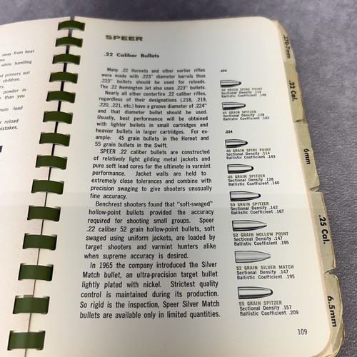 Vintage SPEER Reloading Ammunition 1966 Book Manual #7 - Picture 6 of 10