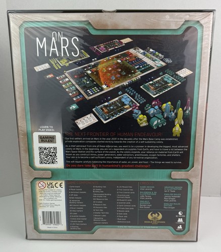 Eagle-Gryphon On Mars On Mars (Kickstarter Ed) Box VG+/NM - Picture 2 of 4