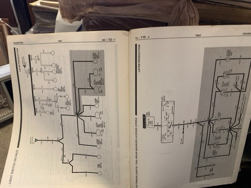 1987 PontiacElectrical Diagnosis Supplement Pontiac Safari,Grand Prix - Bild 2 von 2