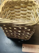Vintage Wicker Potted Plant Basket