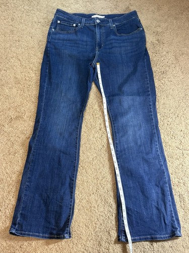 Levis Jeans Damen Größe 32 725 Hi Rise Bootcut Dunkelblau Waschung Cowgirl - Bild 6 von 9