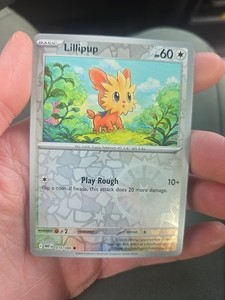 Lillipup 074/086 Reverse Holo Pokemon White Flare English