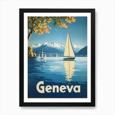 Aihrgdesign A Mid Century Modern Tr Framed Wall Art Poster Canvas Print Picture