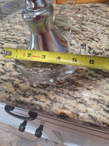 Set Of 2 Crystal 28-1/2" Table Lamps. Shades not Included. - Picture 7 of 8