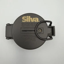 Silva Engineer Directional Hiking Camping Survival Compass W/ Folding Clasp Gray