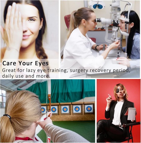 2PCS Eye Patch, Adjustable Patches, Medical Amblyopia Black  - Picture 5 of 8