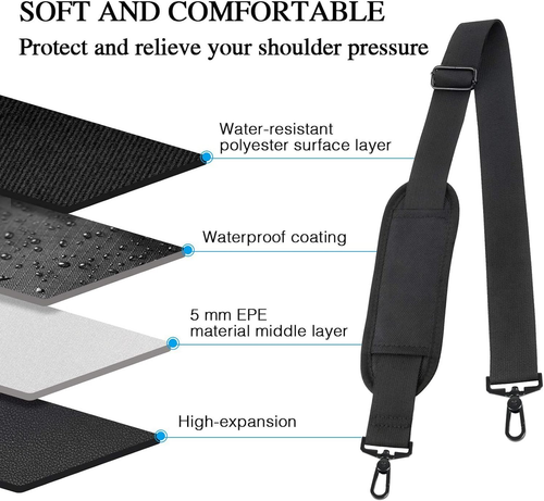 Correa de Hombro, 52" Repuesto Universal Laptop Correa de Hombro Equipaje Lona B - Imagen 6 de 12