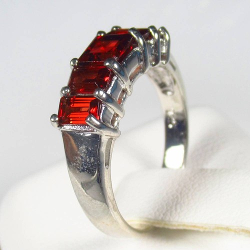 4.57g Attractive 925 Silver Stunning Ring With Natural Rhodolite Garnet-1582 - Bild 3 von 3