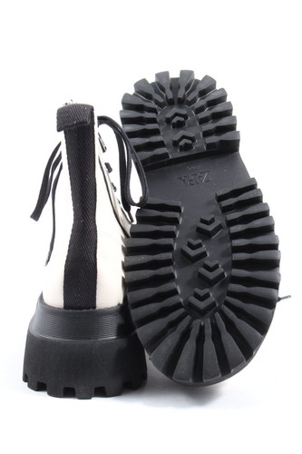 ZARA Patucos con cordones Mujeres Talla EU 40 blanco look casual - Imagen 2 de 5