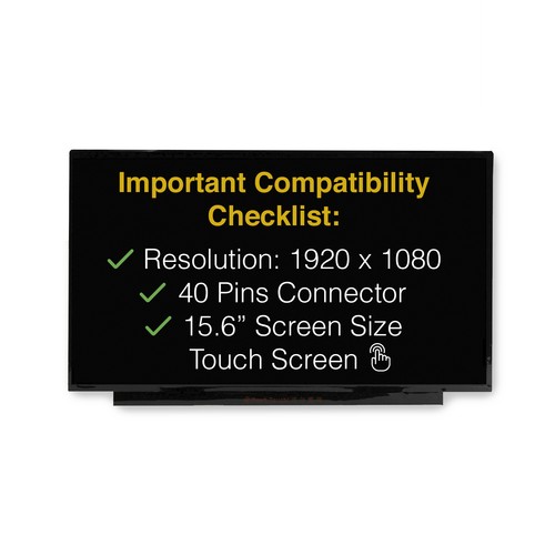 HP PAVILION 15-CS3153CL 40 Pins Touch Screen Replacement LCD LED Display With - Picture 3 of 7