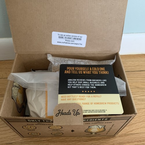 1 Gallone Single Hop IPA Nachfüllpackung mit Kaskadenhopfen perfekt für Hausbrauen offene Box - Bild 4 von 9