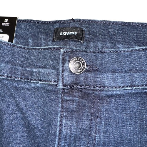 Express Damengröße 16 Skinny Jeans dunkle Waschung Denim spitz zulaufend neu mit Etikett - Bild 4 von 7