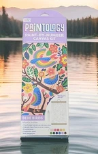 Paintology Paint by Number Canvas Kit - Blue Birds (25 PC Set)