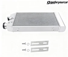 2.5"inch Aluminum Intercooler Front Mount Inlet & Outlet Same One Side Universal
