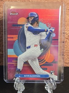 2025 Topps Finest Kevin Alcantara Uncommon RC Magenta Refractor #/300 Cubs