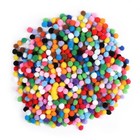 2000pcs 10mm Colorful Pompom Balls for DIY Keychain and Home Decor