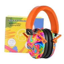  032 Kids Ear Protection – Ear Muffs for Noise 1 Pack - Orange-lollipop