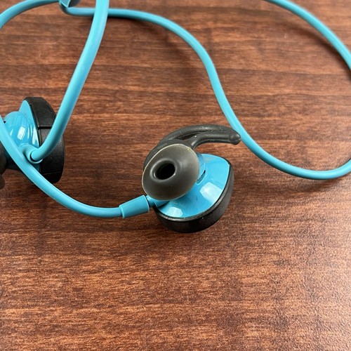 BOSE SOUNDSPORT PULSE HEART RATE WIRELESS BLUE BLUETOOTH HEADPHONES EARBUDS - Picture 3 of 9