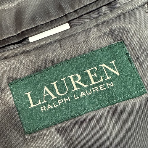 Vintage Lauren Ralph Lauren Woll Blazer Sport Mantel Herren 46 R Grau Fischgrät Macys - Bild 13 von 17