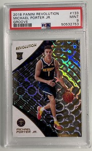 2018-19 Panini Revolution GROOVE Michael Porter Jr #133 RC Rookie Nuggets PSA 9