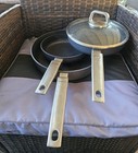WOLL Diamond Lite Pro Frying Pan Lot Of 3 Pre Owned Condition Made In Germany #C