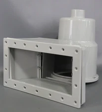 Swimline HydroTools ABS Wide Thru Wall Above Ground Swimming Pool Skimmer Kit