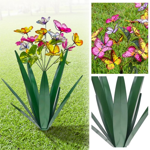 Garden Outdoor Butterfly Enlarge Thickened Wind Resistant Metal Agave Garden ... - Picture 3 of 7