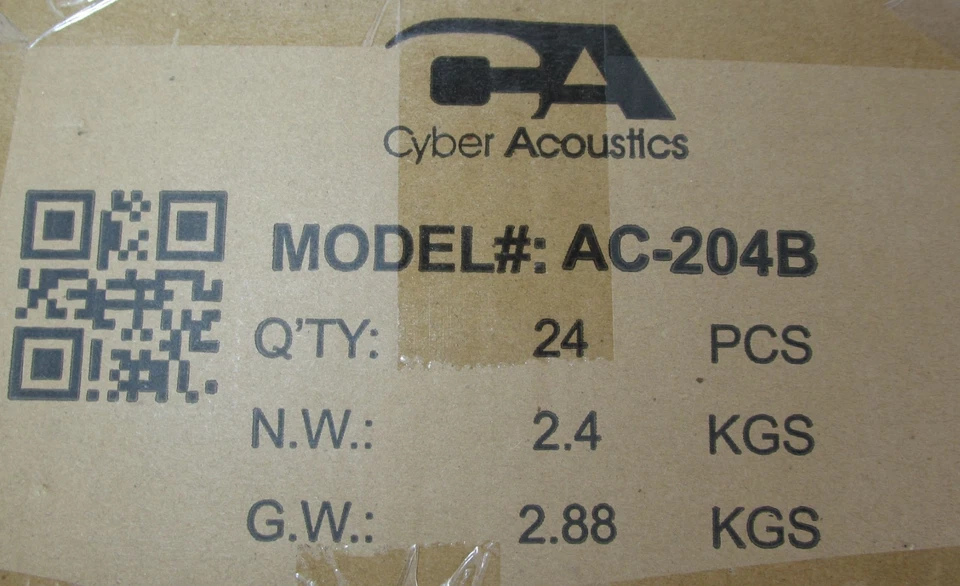 24x CYBER ACOUSTICS AC-204 STEREO HEADSETS 3.5MM PLUG SCHOOL/STUDENT/CLASSROOM - Image 4 of 4