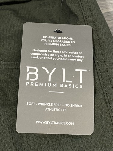 Pantalon Bylt homme 2XLarge vert weekender ripstop neuf avec étiquettes XXL - Photo 4/10