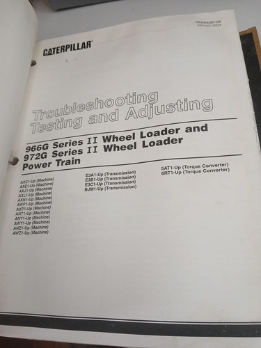 CAT Caterpillar 966G 972G SERVICE WERKSTATT REPARATURANLEITUNG Ordner Serie II Schaltplan - Bild 4 von 15