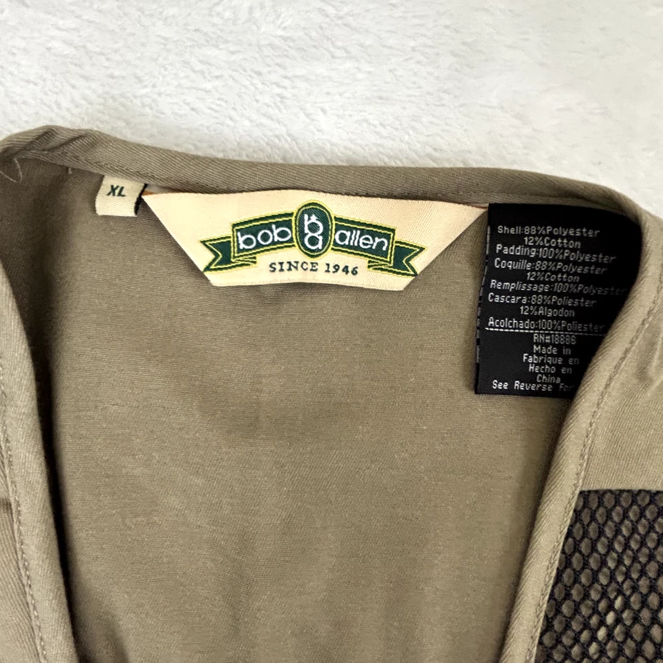 Bob Allen Mesh Shooting Vest XL Shooting Pockets Right Hand Brown Tan Desert - Image 3 of 4