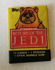 Topps STAR WARS 1983 Return Of The Jedi Unopened Wax Pack Movie Gum Cards