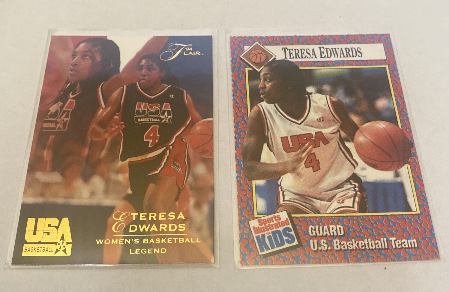 1994 Flair USA Basketball #114 Teresa Edwards & sports illustrated card