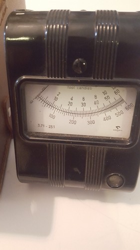 FOOT CANDLES LIGHT METER WITH CASE 3.71 - 231 - Bild 2 von 3