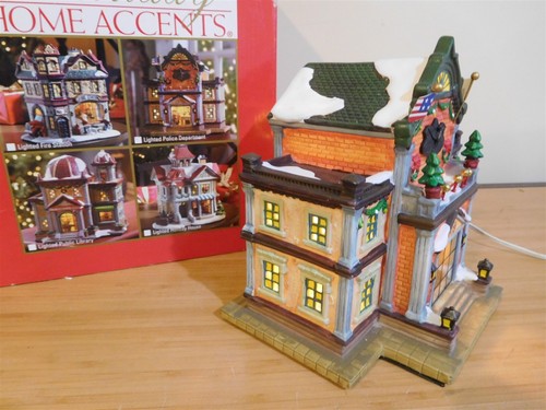 Home Accents Holiday - Lighted Police Station Building - MIB - Picture 3 of 4