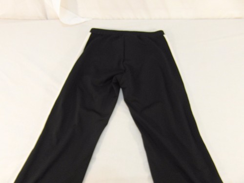 Children Youth Teen Girl's Nike White Striped Black Workout Tights Pants 30882 - Picture 11 of 12