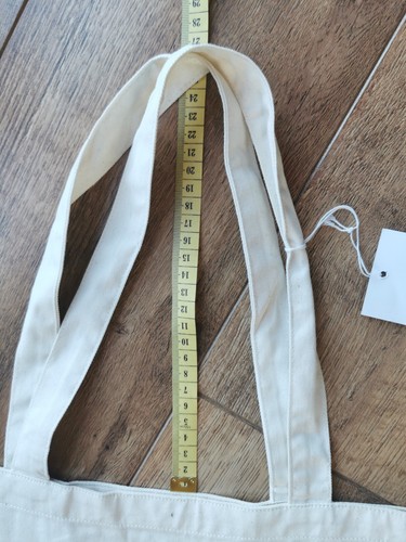 PS By PAUL SMITH Stretch Denim Cotton Tote Bag (BNWT) Off White Handles Shopping - Picture 10 of 11