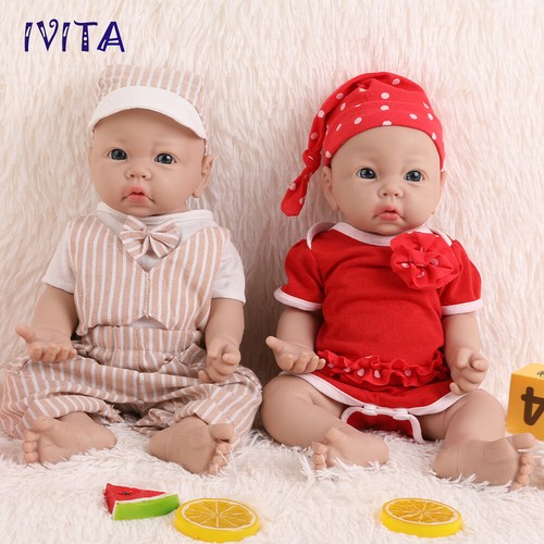 17" Junge or Mädchen Puppe Lebensechte Vollsilikon Reborn Babypuppe Xmas Gift - Bild 21 von 22