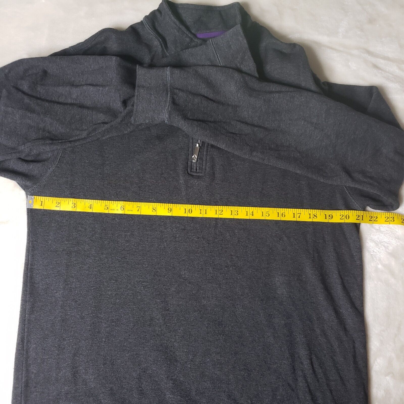 Orvis Men's Quarter Zip Pullover Sweater Size Med… - image 6