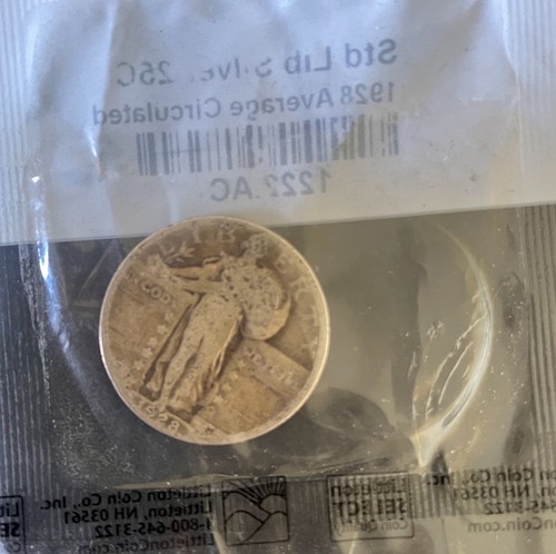 1928 Standing Liberty Silver Quarter - Picture 3 of 3