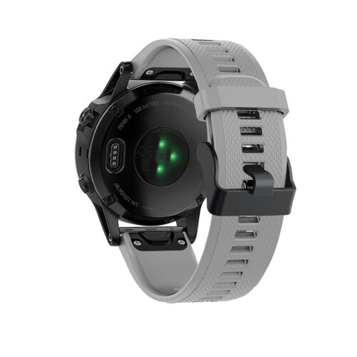 Braccialetto in silicone Quick Fit per Garmin Fenix 7 7X 6 6X 6S 5 5X 5S 3HR D2 - Foto 48 di 58