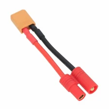 HXT 3.5mm Male to XT30 Male cable 16AWG 5CM wire For RC Airsoft