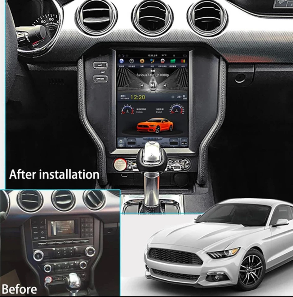 Car Android Gps Navigation Wifi 10.2" For Ford Mustang 14~22 Radio Carpaly 2+32 - Image 2 of 4