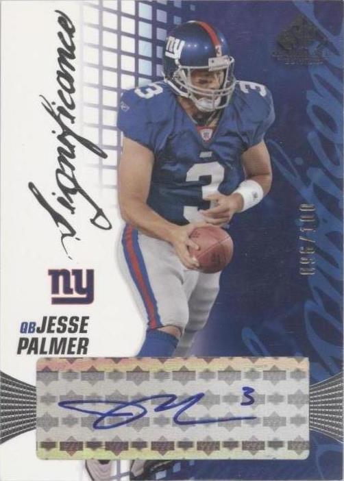 2004 SP Game Used Edition Jesse Palmer #SIG-JP - 1 of 2