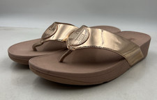 FitFlop Flip Flops Womens Sz 9 Demelza Logo Toe-Thong Sandals