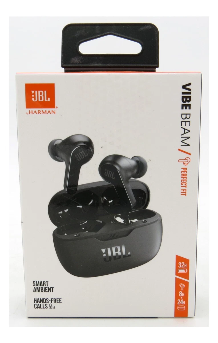 JBL Vibe Beam True Wireless Water Resistant Bluetooth Earbuds Black Brand New